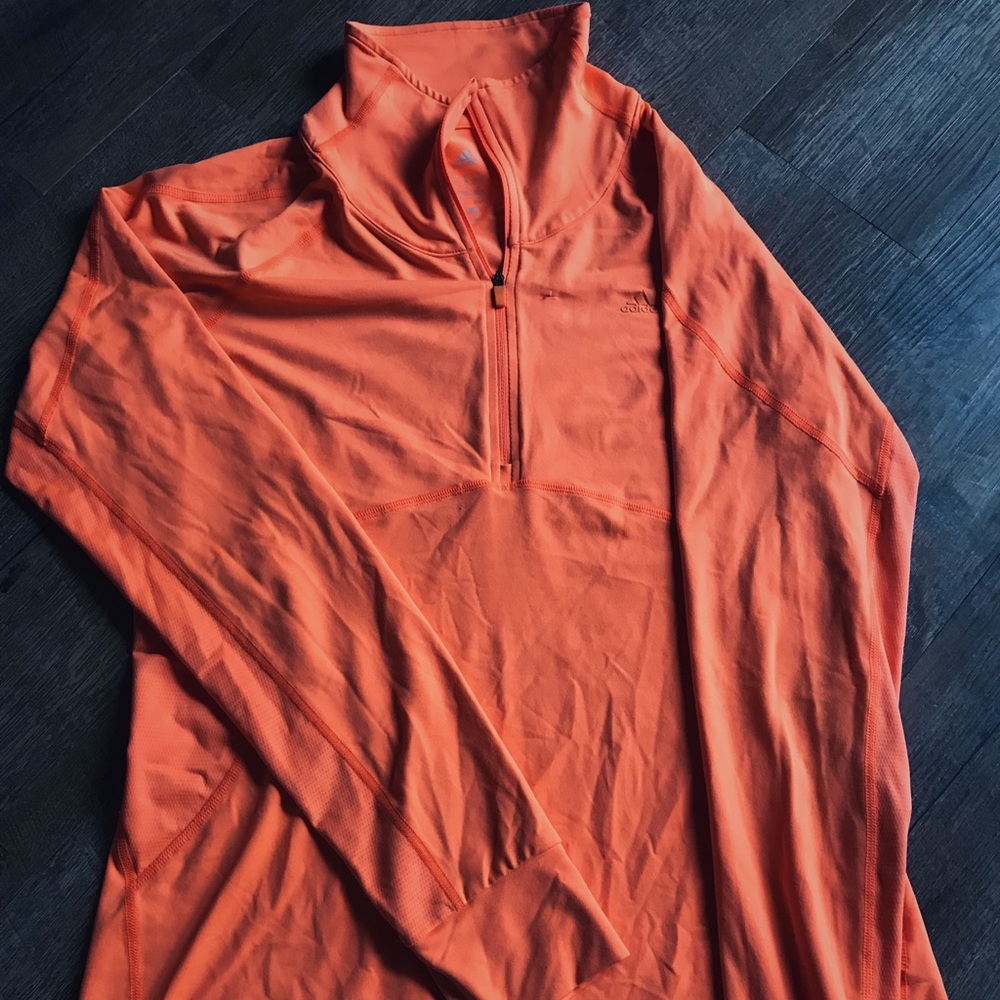Orange Adidas Half Zip